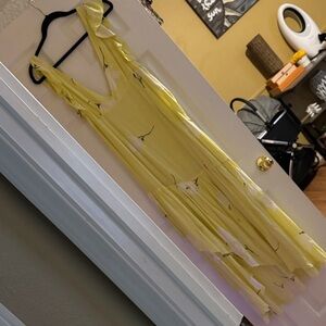 Free People Asymmetrical Yellow Dress